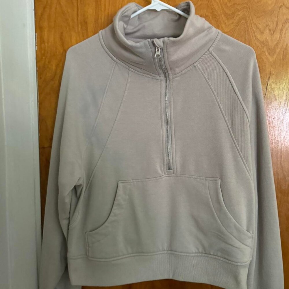TJ MAXX medium tan quarter zip